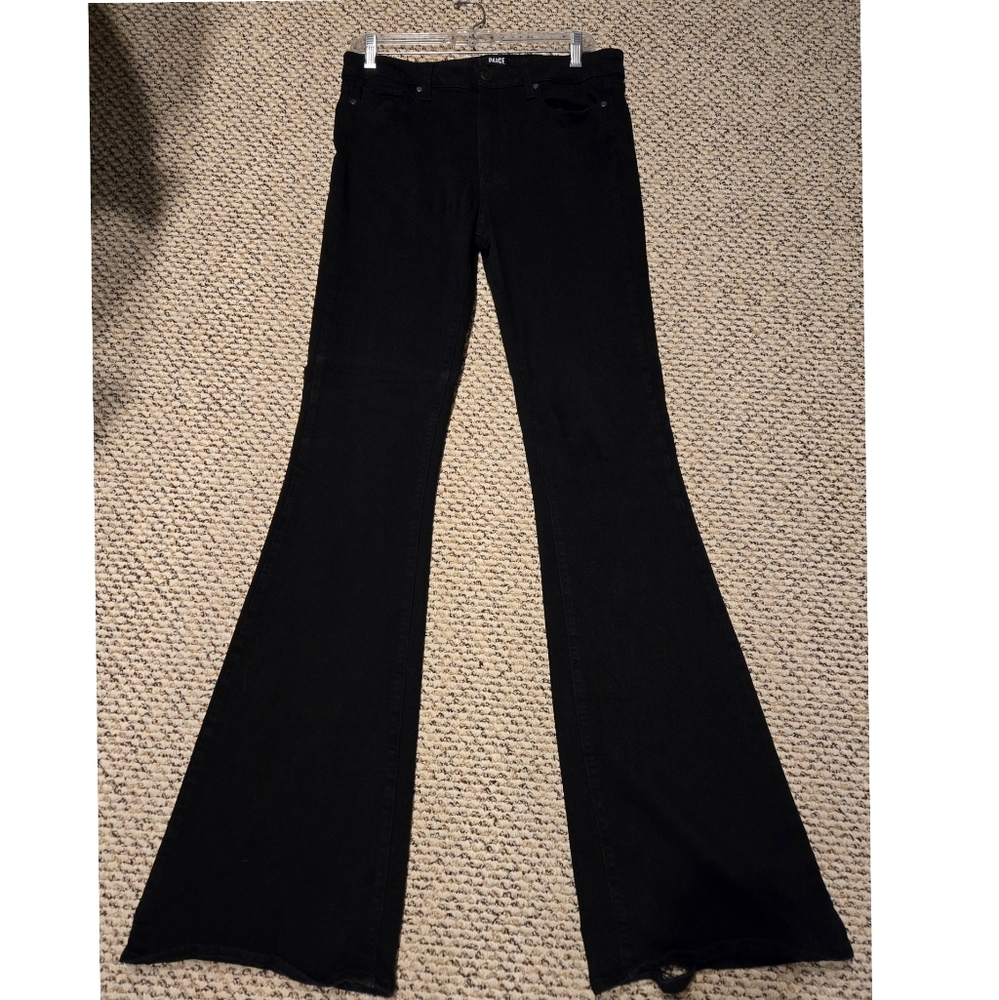 Paige Demin Bell Canyon High Rise Flare Black Tall 31x35.5